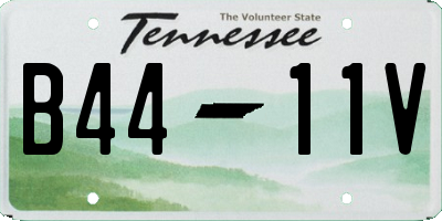 TN license plate B4411V