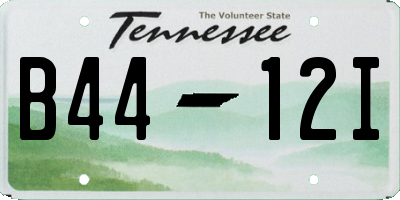 TN license plate B4412I