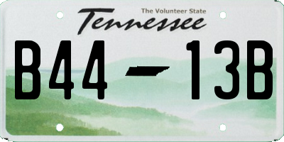 TN license plate B4413B