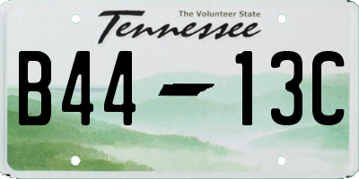TN license plate B4413C