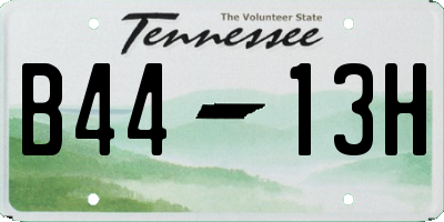 TN license plate B4413H