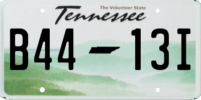 TN license plate B4413I