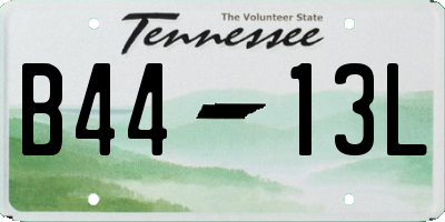 TN license plate B4413L