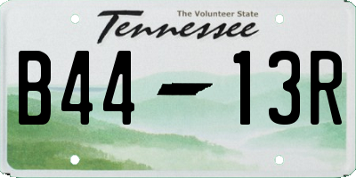 TN license plate B4413R