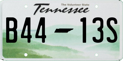 TN license plate B4413S