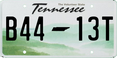 TN license plate B4413T