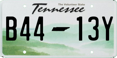 TN license plate B4413Y