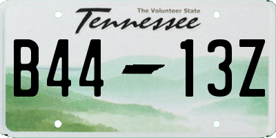 TN license plate B4413Z