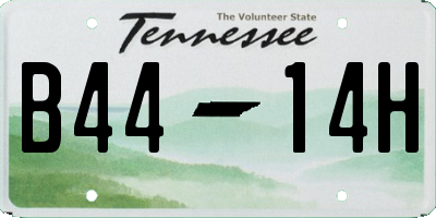 TN license plate B4414H
