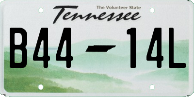 TN license plate B4414L