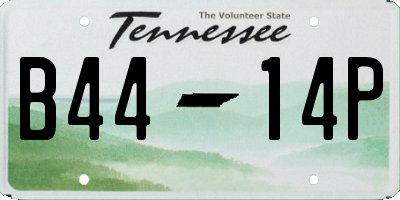 TN license plate B4414P