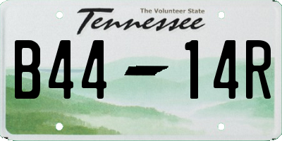 TN license plate B4414R
