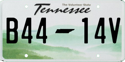 TN license plate B4414V
