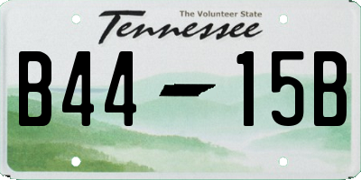 TN license plate B4415B