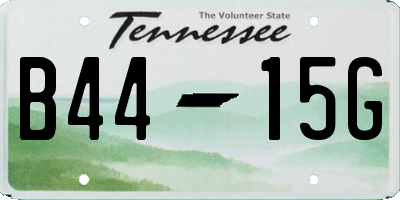 TN license plate B4415G