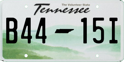 TN license plate B4415I