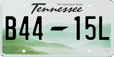 TN license plate B4415L