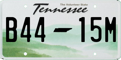 TN license plate B4415M