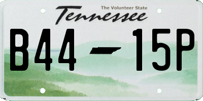 TN license plate B4415P