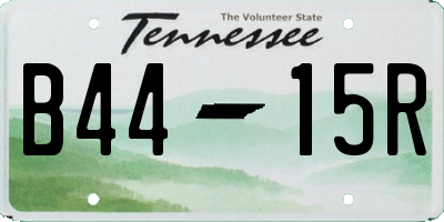 TN license plate B4415R