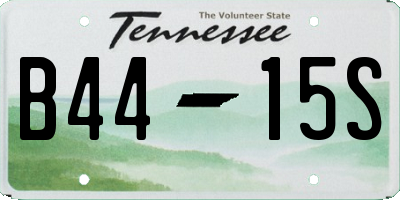 TN license plate B4415S