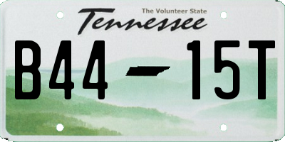 TN license plate B4415T