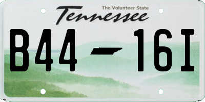 TN license plate B4416I