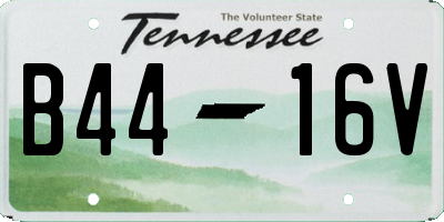 TN license plate B4416V