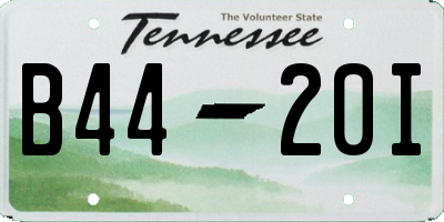 TN license plate B4420I