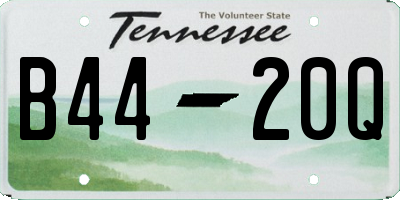 TN license plate B4420Q