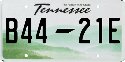 TN license plate B4421E