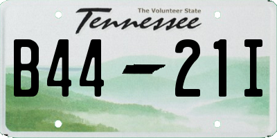 TN license plate B4421I