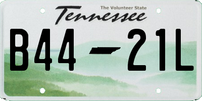 TN license plate B4421L