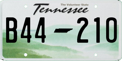 TN license plate B4421O