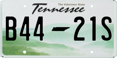 TN license plate B4421S