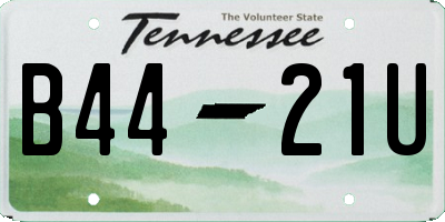 TN license plate B4421U