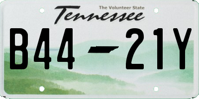 TN license plate B4421Y