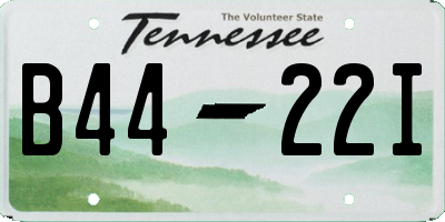 TN license plate B4422I