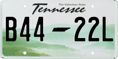 TN license plate B4422L