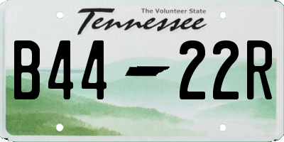 TN license plate B4422R