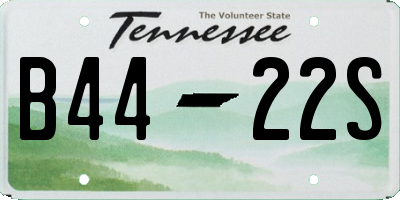TN license plate B4422S