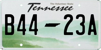 TN license plate B4423A