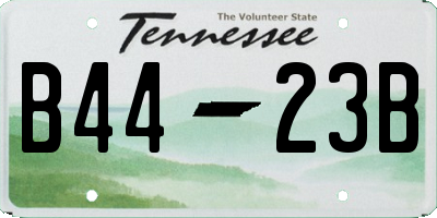 TN license plate B4423B