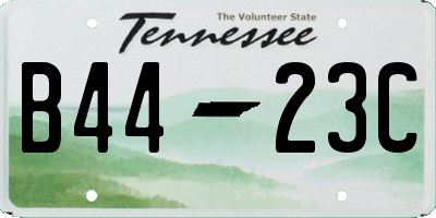 TN license plate B4423C
