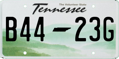 TN license plate B4423G