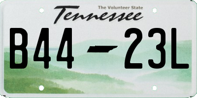 TN license plate B4423L