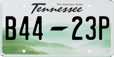 TN license plate B4423P