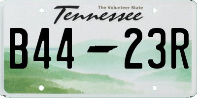 TN license plate B4423R