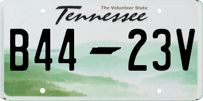 TN license plate B4423V