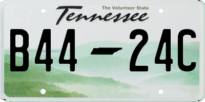 TN license plate B4424C